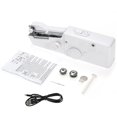 thumbnail image 4 of yeacher Portable Handheld Sewing Machine - Mini Cordless Electric Sewing Kit with 2 Spools, Needle, Threader, Winding Rod & USB Cable, White, 4 of 6