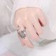 thumbnail image 5 of S925 Silver Rings Jewelry Women's Rings Vintage Adjustable Peacock Rings Sterling Silver Personality Rings, 5 of 5