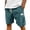 Blue, variant on Nestiefly Mens Corduroy Shorts Casual Elastic Waist Drawstring Lightweight Summer Beach Shorts with Pockets Black S