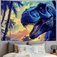 thumbnail image 2 of Orinice Dinosaur Forest Palm Trees Tapestry Wall Hanging Unique Style Graphic Tapestries for Home Wall Decor Art Living Room Bedroom Apartment Farmhouse Dorm 50x40inch, 2 of 6