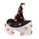 thumbnail image 4 of Sombrero de bruja de Halloween, accesorio para disfraz de Halloween para adultos, ideal para fiestas de disfraces en clubes. Naranja, 4 of 9