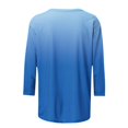 thumbnail image 3 of Birdeem T-Shirt Mode Femme Imprimé Ample Manches 3/4 Blouse Col Rond Hauts Décontractés, 3 of 12