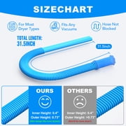 DRYVENCK Dryer Vent Cleaner Kit Vacuum Hose Attachment/Mother’s Day gifts/Compatible with Most Vacuum Cleaner, Quickly Lint Remover Cleaning Supplies
