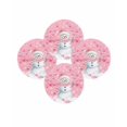 thumbnail image 7 of 15 Inch Round Placemats Set of 4, Pink Snowman Christmas Non Slip Heat Insulation PP Table Mats, Xmas Balls Snowflake Washable Place Mats for Kitchen Dining Party Table Decor, 7 of 7