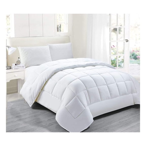 Full/Queen Size Comforter Goose Down White Color