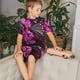 thumbnail image 4 of Fotbe Pink Blossoms Butterfly Pijama Estampada de 2 Piezas para Niños – Ropa de Dormir de Manga Corta Cómoda para Niños y Niñas, Camiseta y Shorts de Algodón-X-Large, 4 of 6