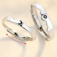 thumbnail image 6 of SIEYIO for Sun Moon Couple Matching Ring Open Adjustable Couple Friendship Stackable Ri, 6 of 11