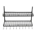 thumbnail image 5 of Pot and Pan Rack Organizer Hanger Storage Wall Holder Kitchen Cookware Hanging, 5 of 15