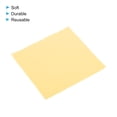 thumbnail image 4 of Uxcell 3.94x3.94" Paño de limpieza de joyas, 50 piezas de paño de pulido de microfibra amarillo, 4 of 5