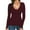 Red 2, variant on Ydsxlp Long Sleeve T Shirt Tunic Tops Deep V Neck Long Sleeve Shirts For Women T Shirt Tops V Neck T Shirts Fall Tops Black L