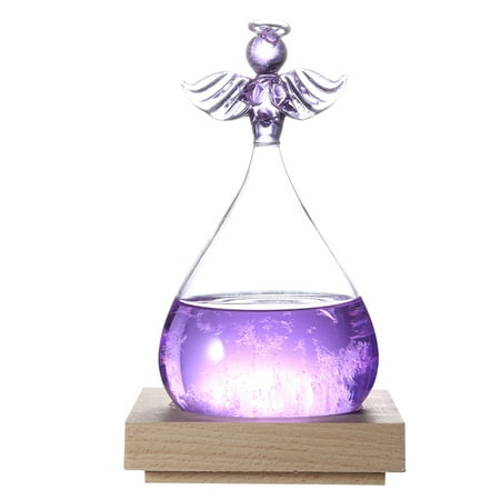 

Weather Station Innovative Desktop Weather Predictor Angel Decor Shape For Home For Office Purple