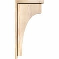 thumbnail image 3 of Ekena Millwork 5 1/2"W x 12"D x 24"H Huntington Smooth Corbel w/Backplate, Douglas Fir, 3 of 9