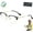 Black-gold, variant on Glosrity Libiyi Yifare Solymall Optireaders Pro, Unisex Fashion Titanium Blue Light Blocking Anti Eyestrain Eyeglasses