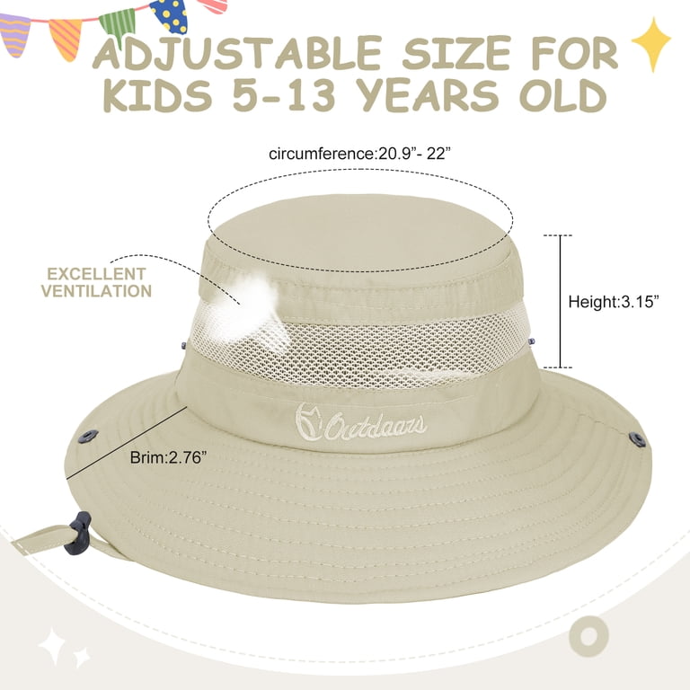 Zando Kids Sun Hat Wide Brim Bucket Hat 2-Pack photo 2