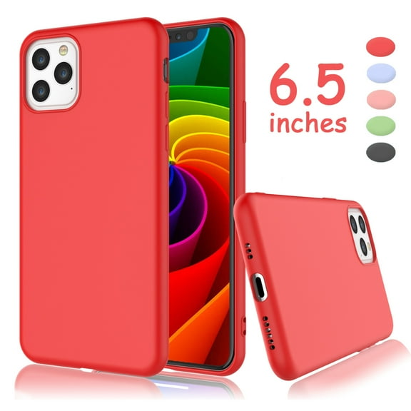 iPhone 11 Pro Max Case, Takfox iPhone11 Pro Max Protective Case, [Frosted] Shockproof Liquid Silicone Gel Rubber Case Soft TPU Bumper Ultra Thin Matte Phone Case Cover For iPhone11 Pro Max, Red