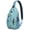 Great White Sh, variant on Minimalist Nordic Style Sling Backpack Lightweight Crossbody Bag for Daily Hiking, Travel and Outdoor Activities