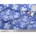 thumbnail image 2 of Soimoi Blue Georgette Viscose Fabric Bandhani Tie-Dye Print Fabric by the Yard 44 Inch Wide, 2 of 3