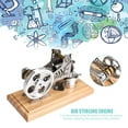 thumbnail image 3 of Greensen LED Air Stirling Engine,LED Air Stirling Engine Funny Education Electricity Power Generator Model, 3 of 8