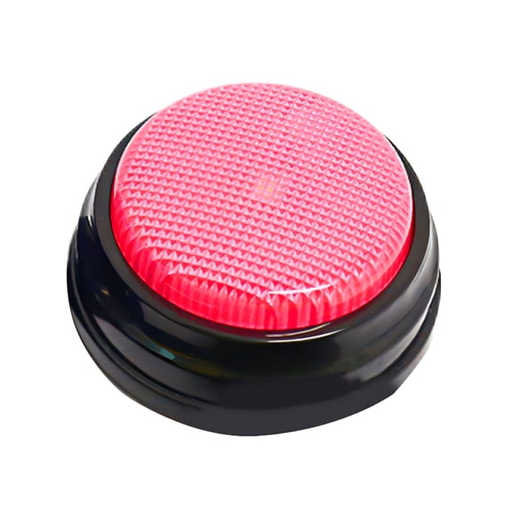 BESTSKY Talking Button Interactive Recordable Multi-functional Round Shape Easy to Carry Communication Learning Recording Sound Button for Dogs
