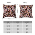 thumbnail image 6 of Wukai Leopard Premium Polyester Fleece Pillow Covers with Hidden Zipper Closure,Luxuriously Soft and Durable-24"x24", 6 of 7