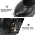 thumbnail image 3 of Stylish Women's High Heels with Round Toe Made of PU and Rubber Black 1 Pair, 3 of 5