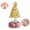 C, variant on Hand Blown Glass Rotating Christmas Tree Figurine Tabletop Holiday Decor, Rotating Glass Christmas Tree Figurine for Desk Shelf Decor Festive Xmas Gift