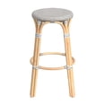 thumbnail image 2 of Butler Specialty Company Tabouret de Bar Rond en Rotin Tobias 30 Pouces - Point Gris et Blanc, 2 of 7