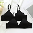 thumbnail image 2 of MVRLSH Bras for Women Sports 2 Pack Underwire Breathable Full Support Plus Size Brassiere Everyday Bra Older Gathered Comfortable Daily Everyday Bras, 2 of 5