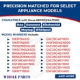 thumbnail image 5 of Whole Parts White Refrigerator Fresh Food Door Gasket (Magnetic Strip Inside), Part# WPW10247884 - Replacement and Compatible with Some Ikea, Kenmore, Kitchen Aid, Maytag and Whirlpool Refrigerators, 5 of 8