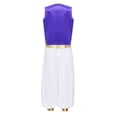 thumbnail image 2 of YEAHDOR Kids Boys Halloween Arabian Prince Cosplay Costume Outfit Carnival Theme Party Dress Up Vest with Pants Belt Set Dark Purple-A 14, 2 of 7