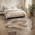 thumbnail image 3 of ODIKA 8'x10' Washable Area Rug Large Composition Boho Fluid Painterly Motifs Abstract Alfombras for Living Room, Under Sectional, Family , Durable, Non-Slip, 3 of 7