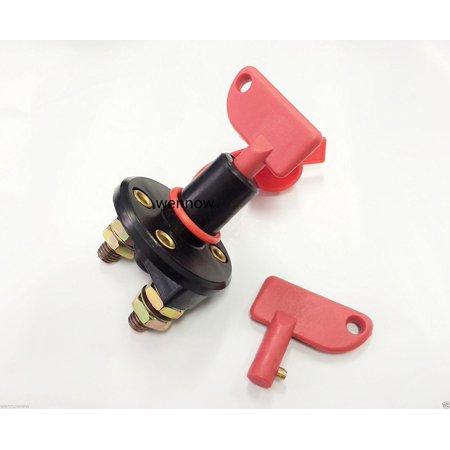 Battery Disconnect Switch Master Cut Off Quick Kill With Removable Key 2 Post Battery Disconnect Switch Master Cut Off Quick Kill With Removable