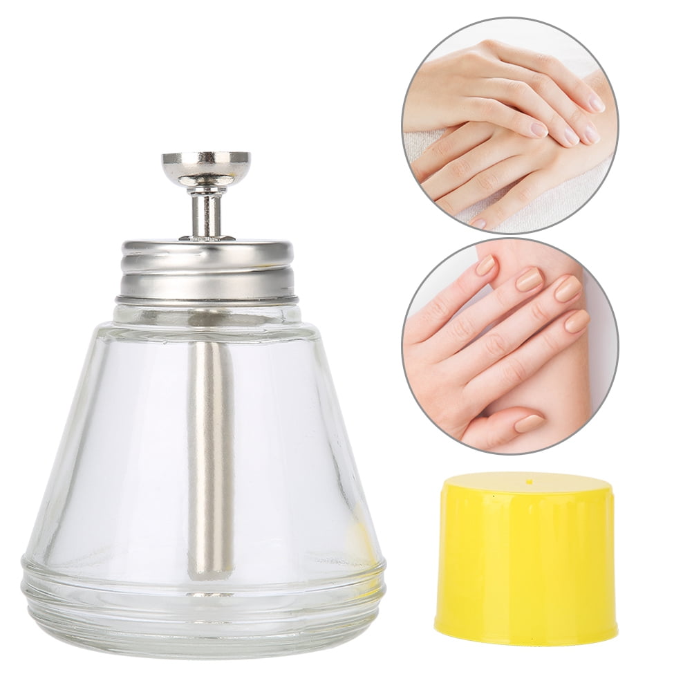 YLSHRF Pump Dispenser, Glass Pump Dispenser,150ml Nail Art Pump Dispenser Empty Bottle Liquid