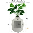 thumbnail image 5 of CozyHom Cat Hidden Litter Box Furniture, Artificial Plant Hidden Calley, Ventilated Waterproof And Odor Resistant, 3.3lbs Real Stone Block For Large Cats, White, 5 of 7