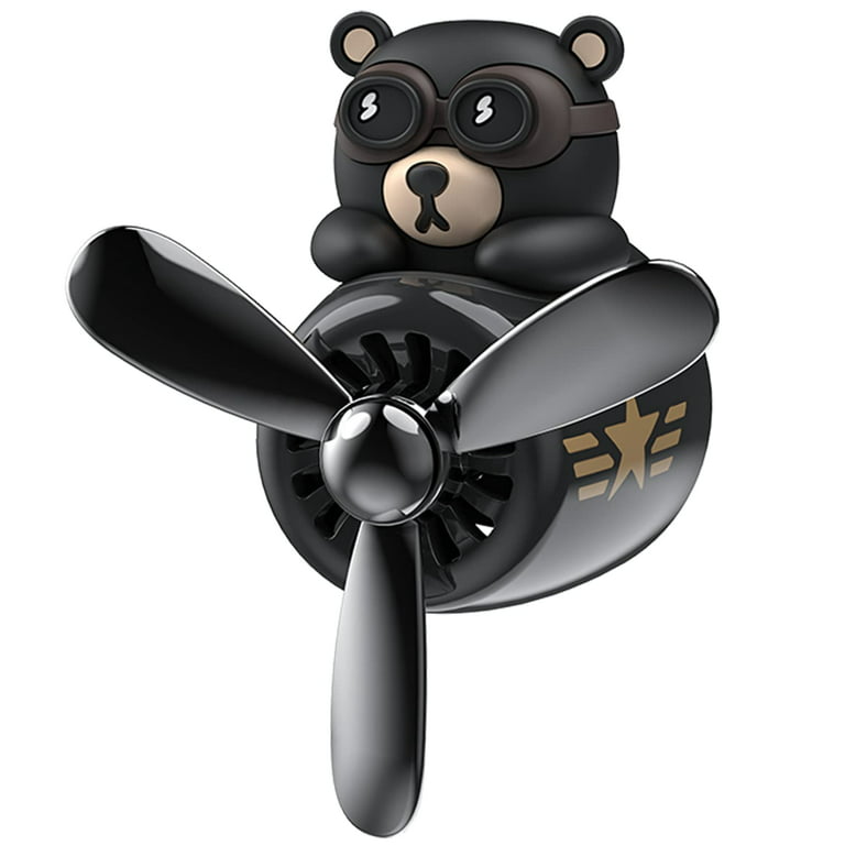  Bear Pilot Car Air Freshener Cute Car Diffuser Rotating  Propeller Air Outlet Vent Fresheners Aromatherapy Ornament Car Accessories  Automotive Air Fresheners for Cars (Fresh Style) : Automotive