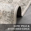 thumbnail image 6 of 5x7 Washable Vintage Area Rug - Boho Distressed Oriental, Non-Slip Soft Accent for Living Room, Kitchen & Office, Beige, 6 of 10