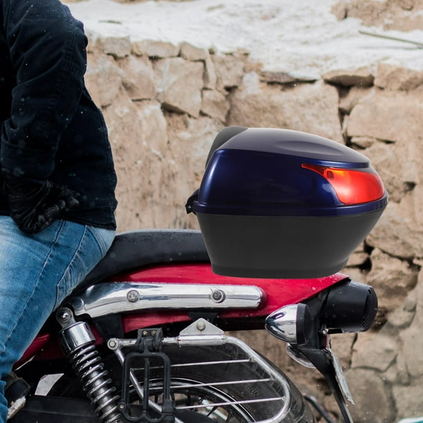 unbranded Caja Maletero Para Motocicleta Y Scooter Con Instalación Rápida Y De Seguridad