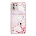 thumbnail image 2 of For Motorola Moto Edge 20 Lite Marble Patterned Case with Card Holder, Back Folio Kickstand PU Leather + Soft Crystal Bumper Edge, Magnetic Clasp Back Cover For Motorola Moto Edge 20 Lite,Marble #2, 2 of 6