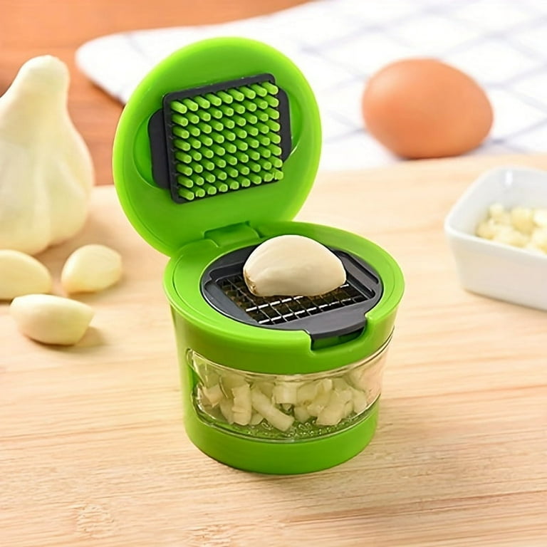 1pc Multifunctional Stainless Steel Garlic Press - Easy Manual Garlic Mincer,  Slicer, Dicer, and Grater for Kitchen Tools 