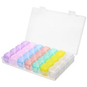 ALVINMA Multi-compartment Storage Earrings Tiny Organizer Bracelets Boxes Jewelry Tray Container Plastic Bead Case