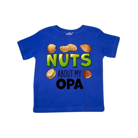 

Inktastic Nuts About My Opa Peanut Almond Pistachio Gift Toddler Boy or Toddler Girl T-Shirt