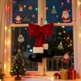 thumbnail image 6 of Yucurem Christmas Tree Red Velvet Bow with Santa Legs Hanging Ornaments, 3D Plush Stuffed Christmas Bowknot Pendant for Xmas Tree Garland DIY Craft Wrapping Wall Decor (15.75 in), 6 of 8