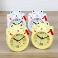 thumbnail image 2 of Chinese Lucky for Cat Clock Feng Shui Figure Clock in Colourful Box Kids Alarm Clock, 2 of 10