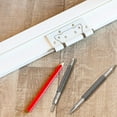 thumbnail image 2 of 2Pcs Hinge Pin Tool 1/32 2/32inch Hammerless Pogo Pin Punch Door Hinge Pin Removal Tool Small Spring Center Punch,2 x spring nail punch,silver, 2 of 7