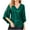 Green, variant on Homenesgenics Long Sleeve Shirts for Women under $10 Womens Sequin Tops 3/4 Sleeve Glitter Sparkly Party Blouse V-Neck Dressy Tops for Evening Party White M