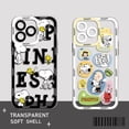 thumbnail image 4 of Funda de teléfono con dibujos animados para iPhone 15, 14, 13, 12, 11 Mini Pro Max X XR XSMax 6S 6 7 8 Plus SE20 s-noopys, funda transparente, 4 of 5