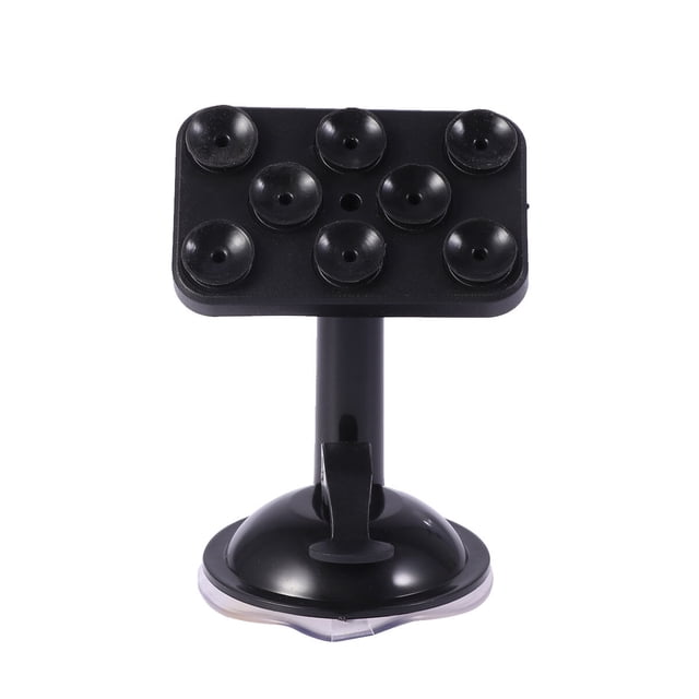 Soporte universal para teléfono de coche con ventosa de silicona de 8 puntos, giratorio de 360 grados (negro)