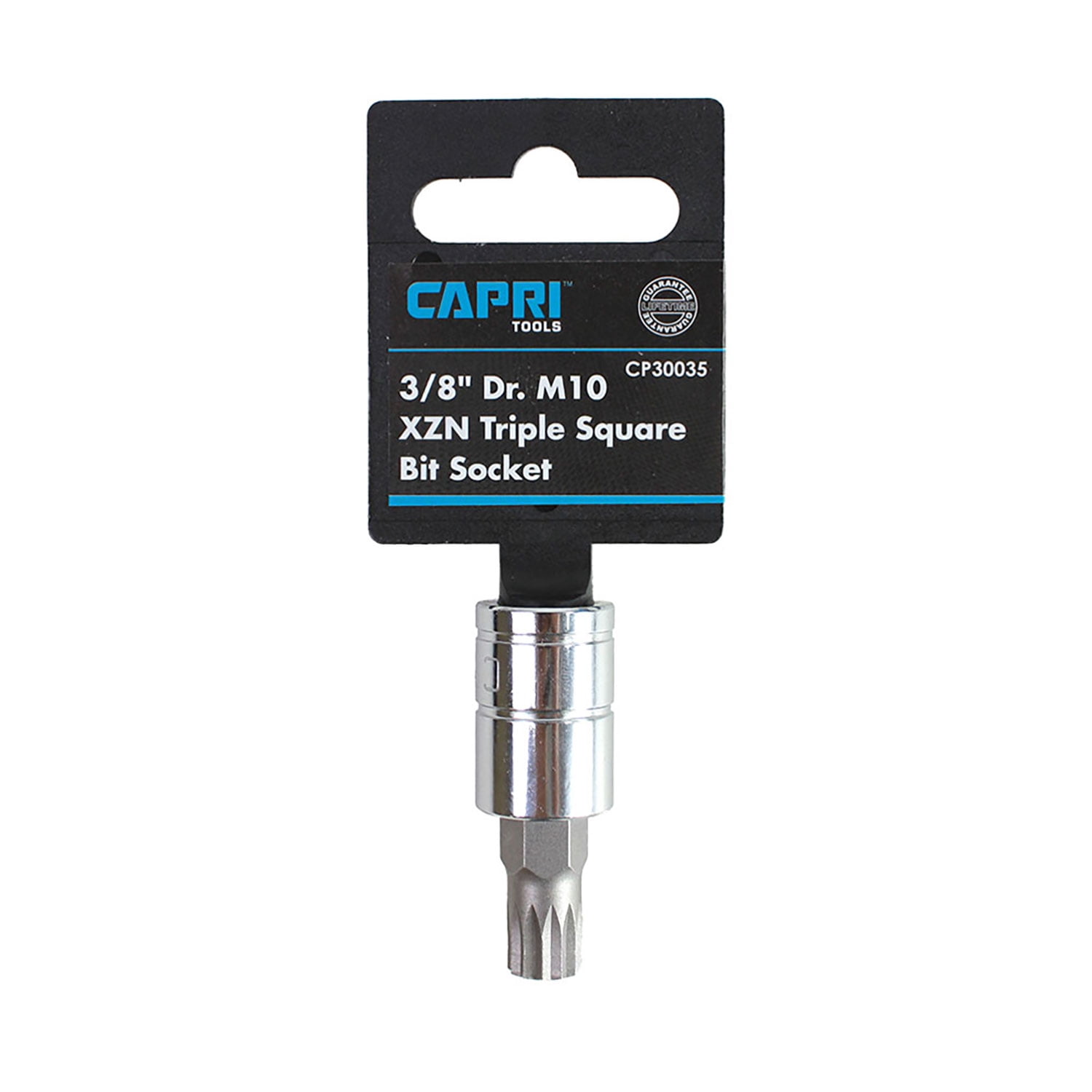 Capri Tools 30035 10mm XZN Triple Square Bit Socket with 3/8-Inch