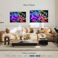thumbnail image 4 of Elephant Stock Rainbow Fog Wall Art - Horizontal Canvas Wall Art - Living Room Wall Decor - Abstract Canvas - Black And Blue Decor - 39" x 26", 4 of 8