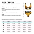 thumbnail image 4 of Kdxio Flower Bush Sunflower Print Women's 2 Piece High Waisted Wrap Spaghetti Strap Summer Swimsuit Bikini Set-X-Large, 4 of 7